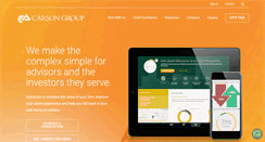 Desktop Screenshot of carsongroup.com